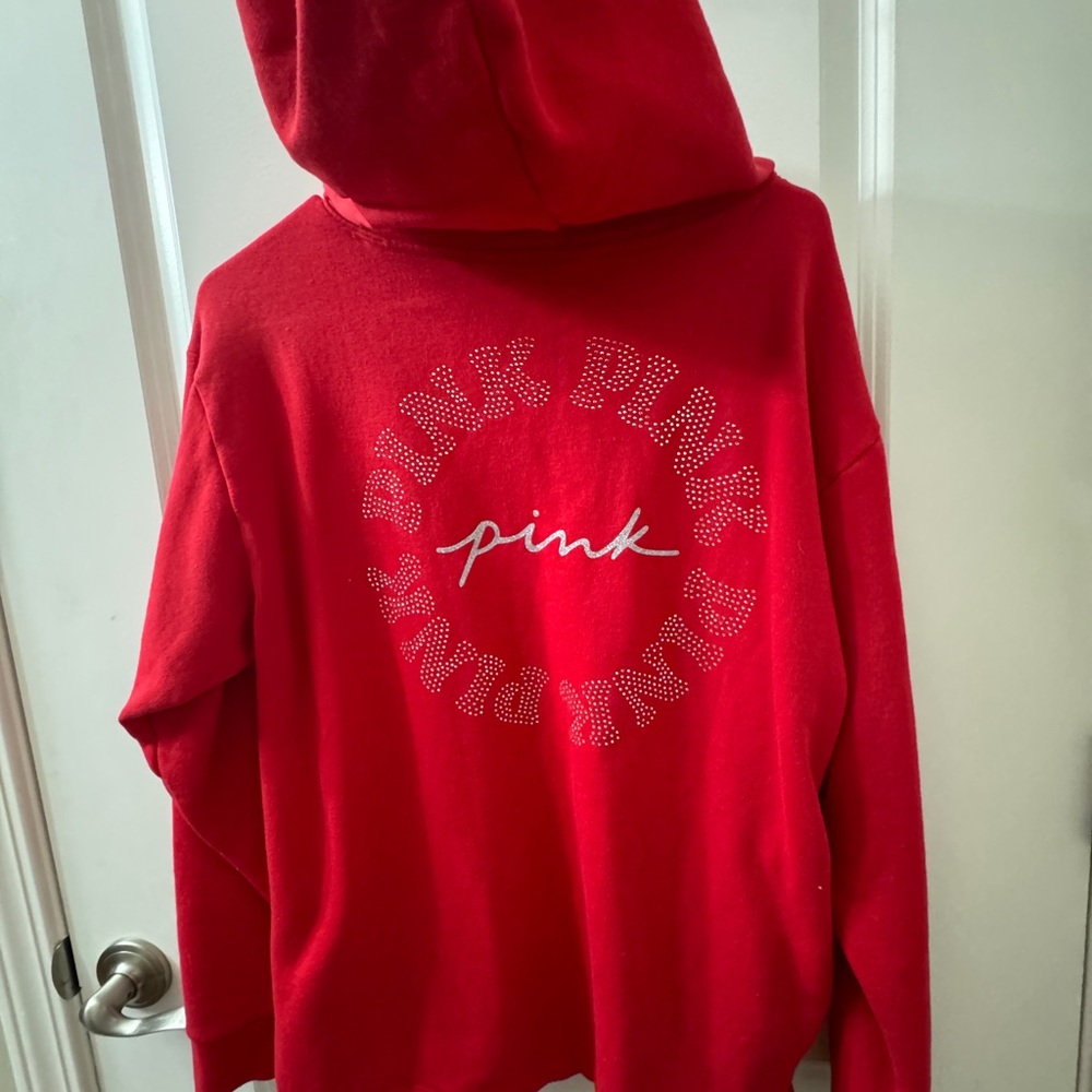 PINK Victoria Secret Red Sweatshirt Medium